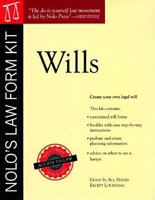 Nolo's Law Form Kit: Wills (Nolo's Law Form Kit : Wills, 2nd ed) 087337181X Book Cover