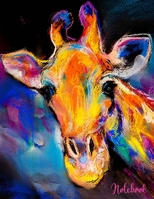 Notebook: Giant Jumbo Sized Watercolor Giraffe Notebook|8.5x11|500 Double-Sided Wide Ruled Pages(1000 total)|Glossy Smooth Cover|Perfect Gift for Giraffe Lovers or Cool Zoo Birthday Gift 1699716714 Book Cover