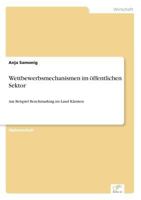 Wettbewerbsmechanismen Im Offentlichen Sektor 3838694643 Book Cover