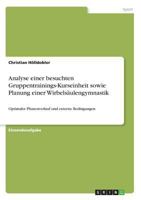 Analyse einer besuchten Gruppentrainings-Kurseinheit sowie Planung einer Wirbelsäulengymnastik: Optimaler Phasenverlauf und externe Bedingungen 3668725128 Book Cover