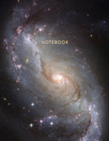 Notebook: Spiral Galaxy in Outer Space - Journal for Girls and Boys, Kids, School, Students and Teachers - 8.5 x 11, 100 Blank Lined Pages 1686628587 Book Cover