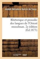 Rhétorique et prosodie des langues de l'Orient musulman. 2e édition 2019230968 Book Cover