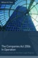 The Companies ACT 2006: In Operation: A Commentary on the New Legal Regime 041544246X Book Cover