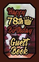 Happy 78th Birthday Guest Book: 78 Boardgames Celebration Message Logbook for Visitors Family and Friends to Write in Comments & Best Wishes Gift Log (Birth Day Guestbook) 1092754415 Book Cover