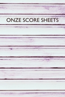 Onze Score Sheets: A pad of scoresheets: Perfect for scorekeeping: Shiplap wood cover 1695558227 Book Cover