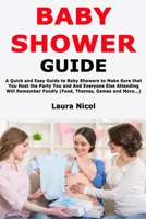 Baby Shower Guide: A Quick and Easy Guide to Baby Showers to Make Sure that You Host the Party You and And Everyone Else Attending Will Remember Fondly (Food, Themes, Games and More...) 1673734022 Book Cover
