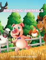 Amazing Animals - COLORING BOOK FOR KIDS B08PJN74CD Book Cover