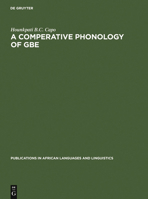 A Comperative Phonology of GBE 311013392X Book Cover