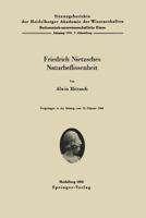 Friedrich Nietzsches Naturbeflissenheit 3540014977 Book Cover