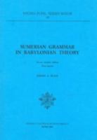 Sumerian Grammar in Babyloniana Theory 8876534423 Book Cover