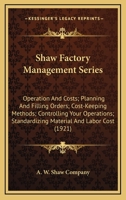 Shaw Factory Management Series: Labor 0469764279 Book Cover