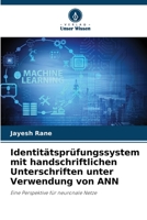 Identitätsprüfungssystem mit handschriftlichen Unterschriften unter Verwendung von ANN 6205795590 Book Cover