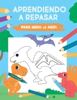 Aprendiendo a repasar para niños +3 años: Libro de actividades para niños: aprender a trazar y colorear animales: un libro de trabajo de rastreo para ... pequeños y preescolares B093RS7CP8 Book Cover