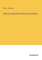Ueber die erbauliche Erklärung der Psalmen 3382001160 Book Cover