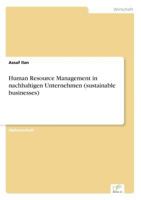 Human Resource Management in Nachhaltigen Unternehmen (Sustainable Businesses) 3838676947 Book Cover