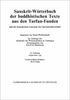 Sanskrit-Worterbuch Der Buddhistischen Texte Aus Den Turfan-Funden. Lieferung 23: Vestita-Siras/SAS 3525261713 Book Cover