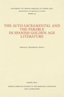 The Auto Sacramental and the Parable in Spanish Golden Age Literature 0807891320 Book Cover