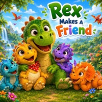 Rex Makes a Friend: A Heartwarming Story About Kindness, Courage, and Friendship B0H944QTRP Book Cover