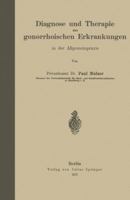 Diagnose Und Therapie Der Gonorrhoischen Erkrankungen in Der Allgemeinpraxis 3642901360 Book Cover