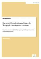 Die Asset Allocation in Der Praxis Der Wertpapiervermogensverwaltung 3838677579 Book Cover