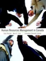 Human Resources Management in Canada 0132270870 Book Cover
