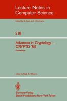 Advances in Cryptology: Proceedings of CRYPTO '85 3540164634 Book Cover