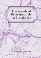 Le Voyage D'outremer De Bertrandon De La Broquière 1515288951 Book Cover