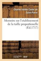 Memoire sur l'etablissement de la taille proportionelle 2019999978 Book Cover