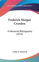 Frederick Morgan Crunden 1104239191 Book Cover