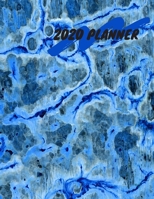 2020 Planner: Blue & Gray Abstract Colors 8.5 X 11 Weekly Planner 1692578804 Book Cover