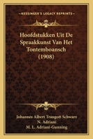 Hoofdstukken Uit De Spraakkunst Van Het Tontemboansch (1908) 1167584252 Book Cover