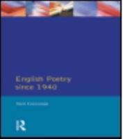 English Poetry Since 1940  (Longman Literature In English Series) 0582003229 Book Cover