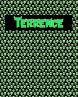 120 Page Handwriting Practice Book with Green Alien Cover Terrence: Primary Grades Handwriting Book 1097652211 Book Cover