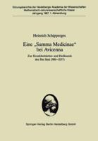 Eine Summa Medicinae Bei Avicenna: Zur Krankheitslehre Und Heilkunde Des Ibn S N (980 1037) 3540182748 Book Cover