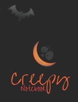 Creepy Notebook: Composition Book with Halloween Theme, Notes for School, Journal Gift for Diary Creative Writing (volume 14) 1699993556 Book Cover