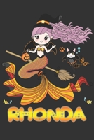 Rhonda: Rhonda Halloween Beautiful Mermaid Witch, Create An Emotional Moment For Rhonda?, Show Rhonda You Care With This Personal Custom Gift With Rhonda's Very Own Planner Calendar Notebook Journal 1699479259 Book Cover