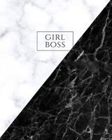 Girl Boss: Large Wide Ruled Notebook for Everyday Use White and Black Marble 1798757117 Book Cover