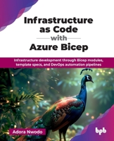 Infrastructure as Code with Azure Bicep: Infrastructure development through Bicep modules, template specs, and DevOps automation pipelines (English Edition) 9365891922 Book Cover
