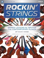 Rockin' Strings: Violin: Improv Lessons & Tips for the Contemporary Player 1495093719 Book Cover