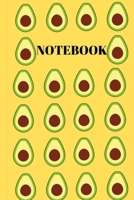 Notebook: avocado notebook/ 120 white paper lined for writing. Lined Journal, School Subject/Book Notes 1676404546 Book Cover