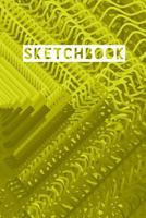 Sketchbook: Abstract Circle Rings Yellow Design 1791522211 Book Cover