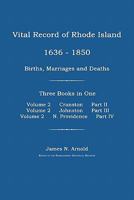 Vital Record of Rhode Island 1636-1850: Births, Marriages and Deaths: Cranston, Johnston, and North Providence, Rhode Island 1596411481 Book Cover