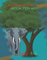 Elephant Coloring Book For Kids Ages 4-8: m$m$m B08R7YR283 Book Cover