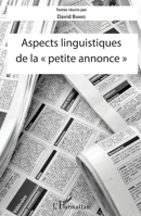Aspects linguistiques de la petite annonce"" (French Edition) 2343060215 Book Cover