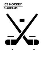 Ice Hockey Diagrams: 100 Full Page Ice Hockey Diagrams for Drawing Up Plays, Creating Drills, and Scouting 168758740X Book Cover