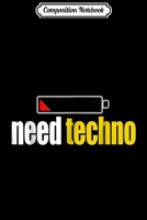 Composition Notebook: Funny Techno Trap Music EDM Raver Journal/Notebook Blank Lined Ruled 6x9 100 Pages 170985796X Book Cover
