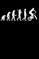 BMX Fahrer Notizbuch: A5 Liniert 108 Seiten - BMX Evolution Notizheft - Geschenk f�r BMX Fahrer 1703967917 Book Cover