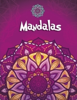 Mandalas : 100 Mandalas and Mandala Animals Together Relaxation Coloring Book for Girls 1674501390 Book Cover