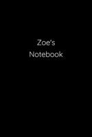 Zoe's Notebook: Notebook / Journal / Diary - 6 x 9 inches (15,24 x 22,86 cm), 150 pages. 1692317865 Book Cover