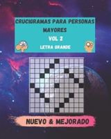 crucigramas para personas mayores vol 2: libro de ejercicios para la memoria B08B379GWC Book Cover